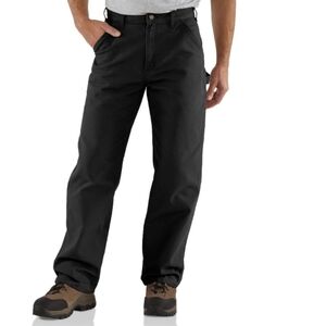 Carhartt Men's Washed Duck Loose Fit Dungaree B151-BLK 34 × 30